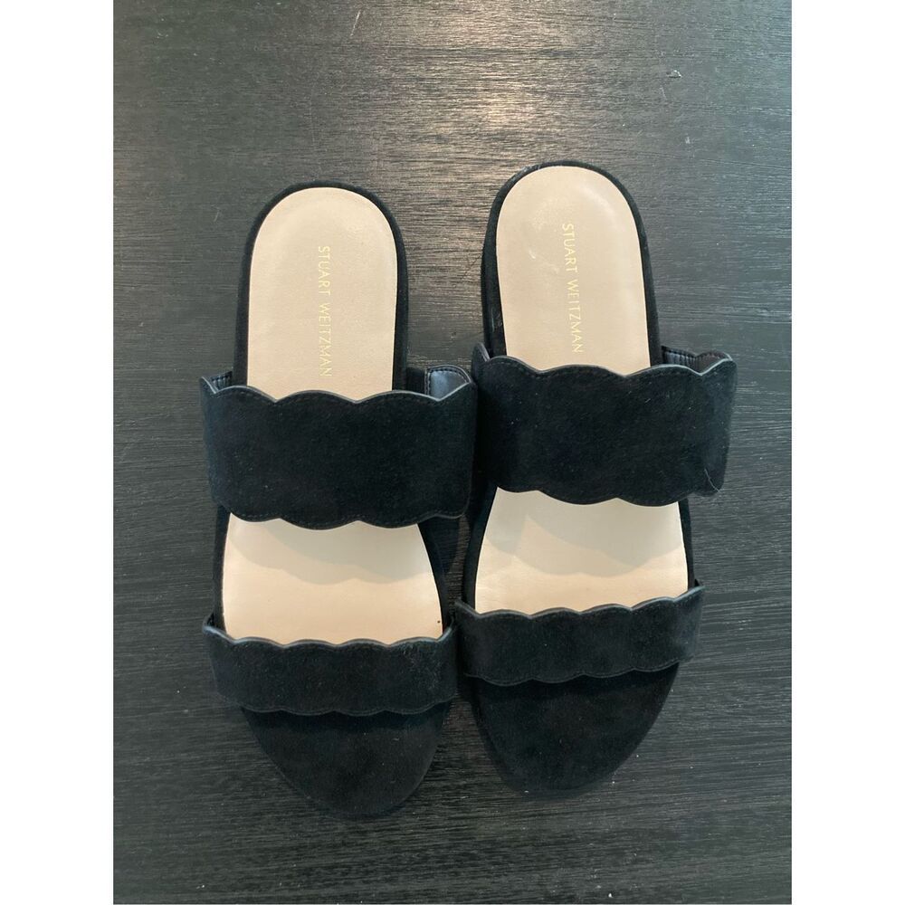 Stuart Weitzman Santorini Scallop Slide Sandal - image 1